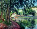 Sommer Angeln Camille Pissarro Szenerie
